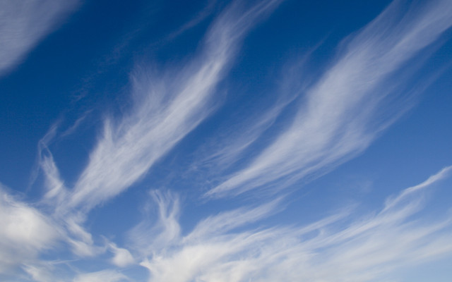 Blue sky clouds plane abstract free wallpaper for desktop - medium preview image