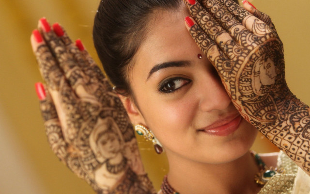 Woman henna hands photorealistic movie free wallpaper for desktop - medium preview image