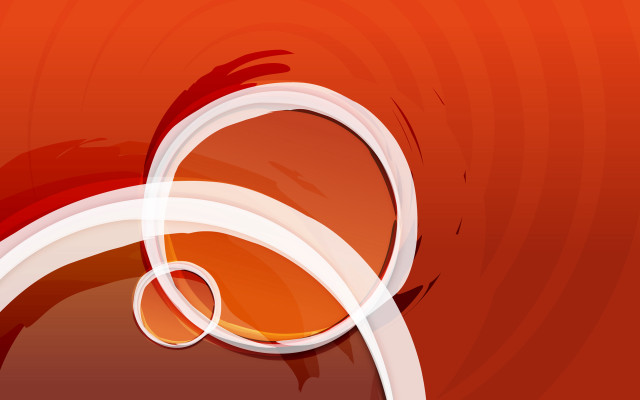 Red white abstract circle bottom free wallpaper for desktop - medium preview image