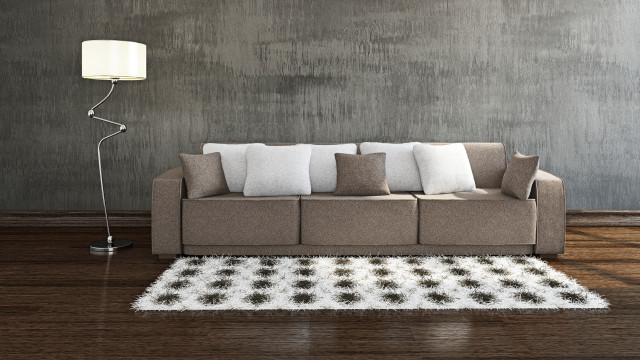 Couch pillows room lamp rug free wallpaper for desktop - medium preview image