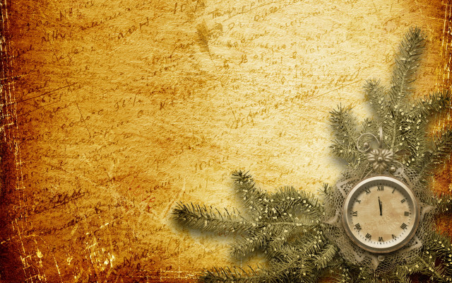 Clock branch grungy background steampunk free wallpaper for desktop - medium preview image