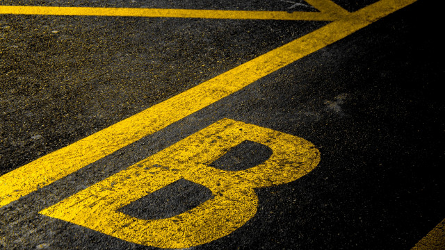 Yellow black parking sign astronaut free wallpaper for desktop - medium preview image
