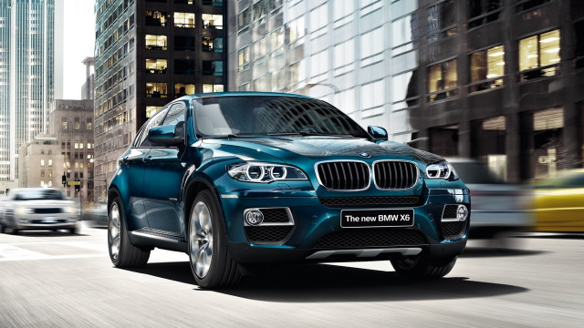 Blue bmw suv city night #2 free wallpaper for desktop - medium preview image