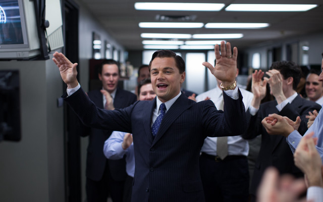 Man in suit hands up free wallpaper for desktop - medium preview image