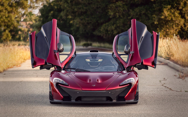 Red sports car open doors #10 free wallpaper for desktop - medium preview image