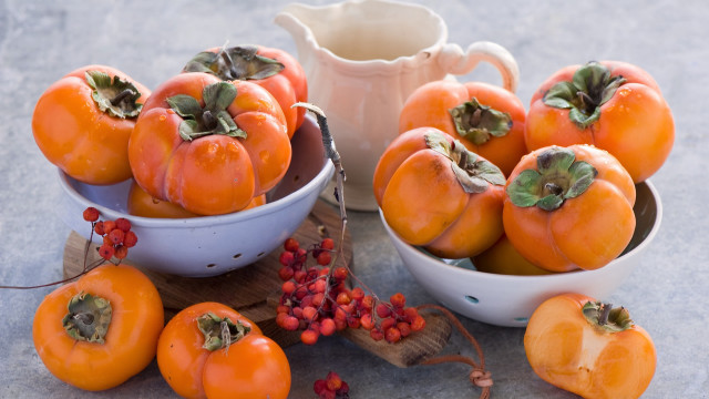 Orange bowl basket harvest fall free wallpaper for desktop - medium preview image