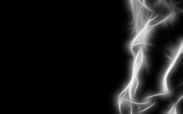 Woman torso white smoke black free wallpaper for desktop - medium preview image