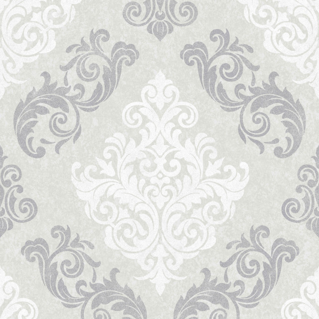 Gray white floral wallpaper design #2 free wallpaper for tablet - medium preview image