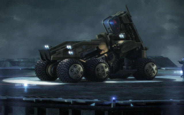 Large truck giant wheel man free wallpaper for desktop - medium preview image