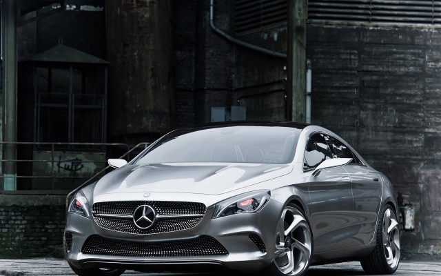 Silver car building clock door free wallpaper for desktop - medium preview image