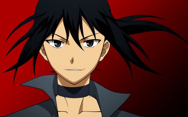 Serious man black hair collared free wallpaper for desktop - medium preview image