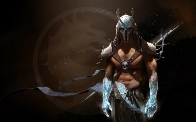 Horned man sword armor glowing free wallpaper for desktop - medium preview image