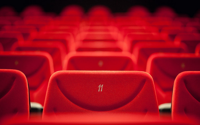 Red chairs middle number cinema free wallpaper for desktop - medium preview image