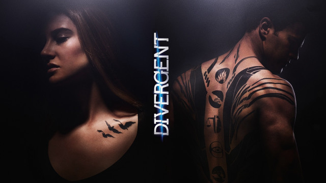 Tattooed man woman opposite facing free wallpaper for desktop - medium preview image