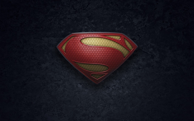 Superman logo dark background red #4 free wallpaper for desktop - medium preview image