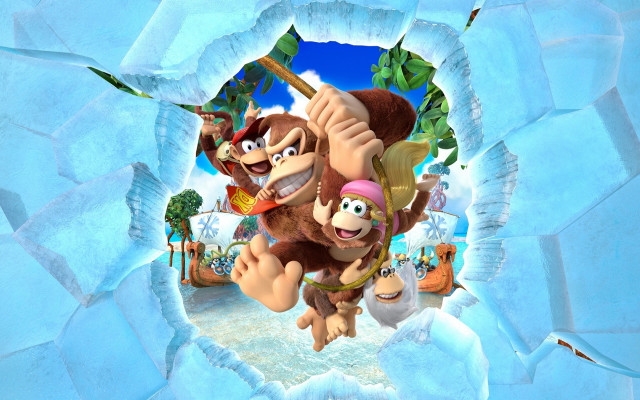 Monkey iceberg pirate ship fishing free wallpaper for desktop - medium preview image