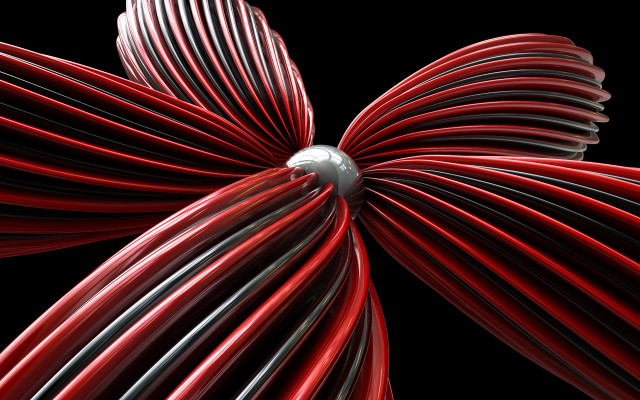 Red white object black background #3 free wallpaper for desktop - medium preview image