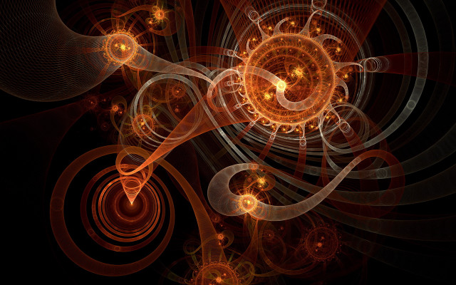 Spiral lights swirl abstract fractals free wallpaper for desktop - medium preview image