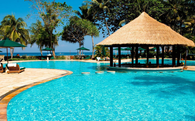 Large pool gazebo lounge chairs free wallpaper for desktop - medium preview image