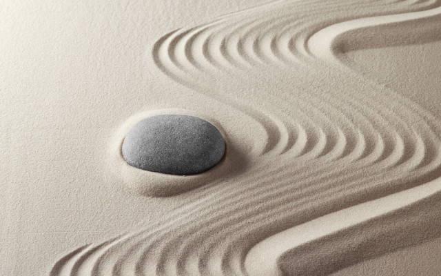 Rock beach wave stone 3d free wallpaper for desktop - medium preview image