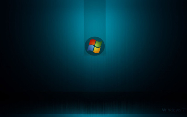 Dark blue wall windows logo free wallpaper for desktop - medium preview image