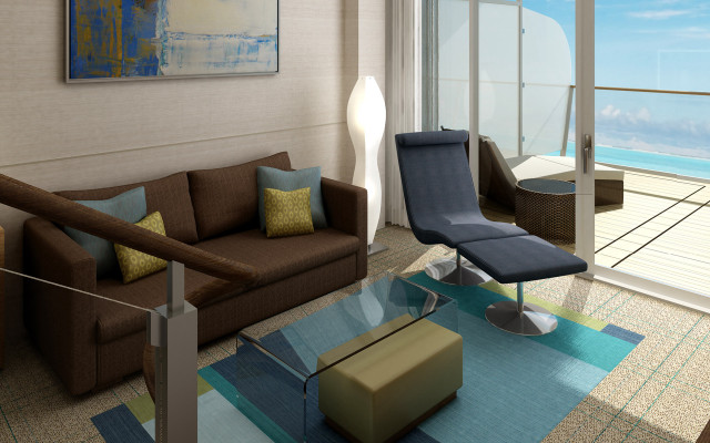 Living room couch chair ocean #2 free wallpaper for desktop - medium preview image