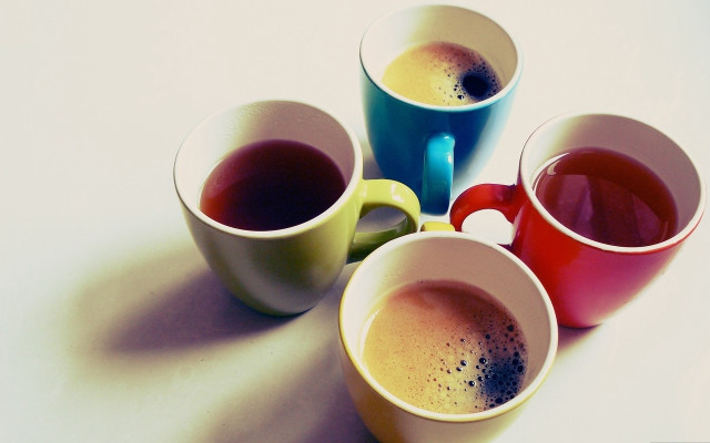 Tea group morning shiny art free wallpaper for desktop - medium preview image
