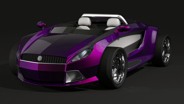 Purple sports car dahlov ipcar free wallpaper for desktop - medium preview image