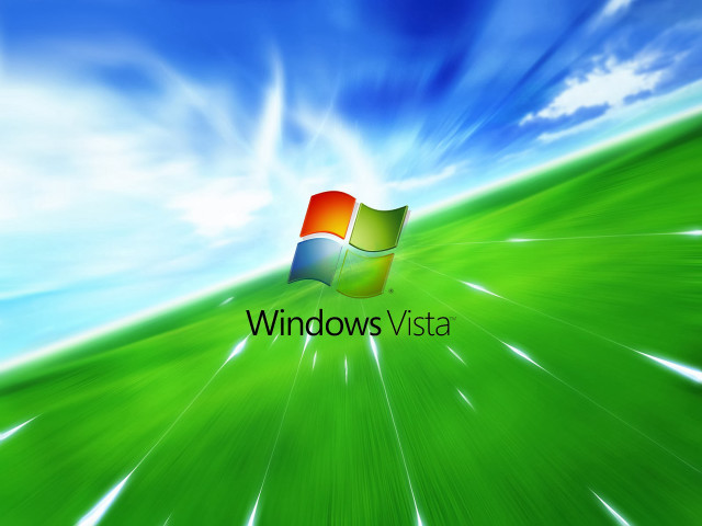 Vista logo green field blue free wallpaper for desktop - medium preview image