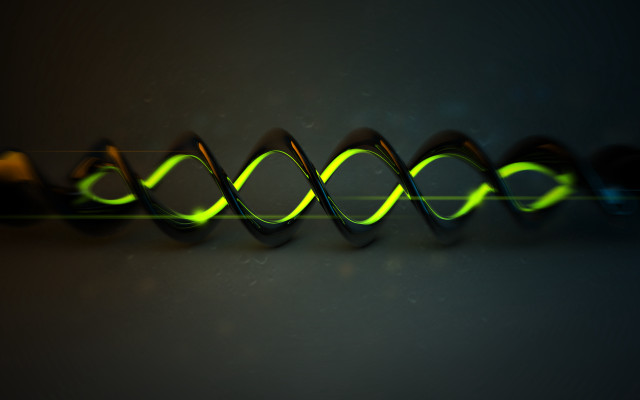 Green wave yellow line hatsune free wallpaper for desktop - medium preview image