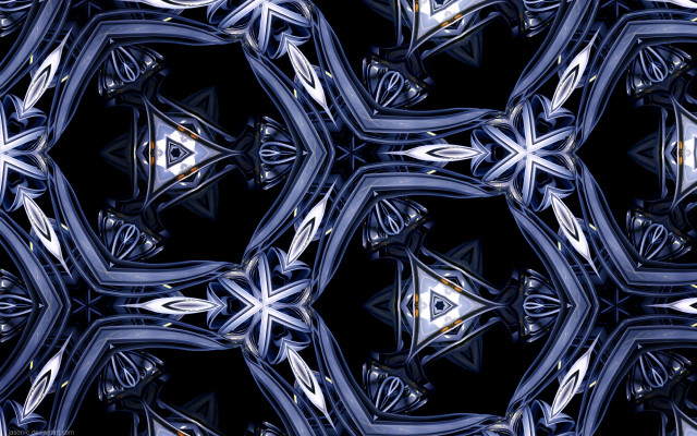 Abstract blue white black star free wallpaper for desktop - medium preview image