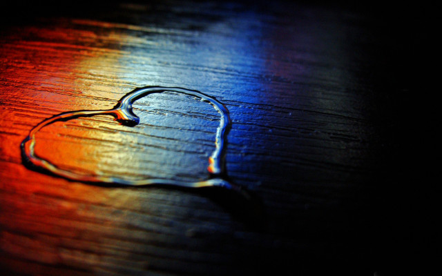 Heart rainbow light wooden table #2 free wallpaper for desktop - medium preview image