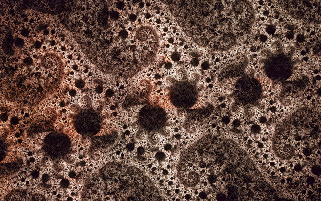 Fractal pattern brown black jenky free wallpaper for desktop - medium preview image