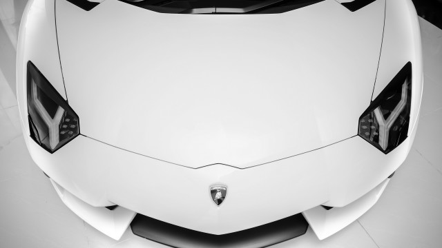 White sports car black hood #3 free wallpaper for desktop - medium preview image