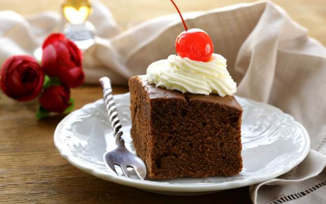 Cake plate cherry rose florence free wallpaper for desktop - medium preview image