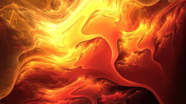 Red yellow swirl sunset fire free wallpaper for desktop - medium preview image
