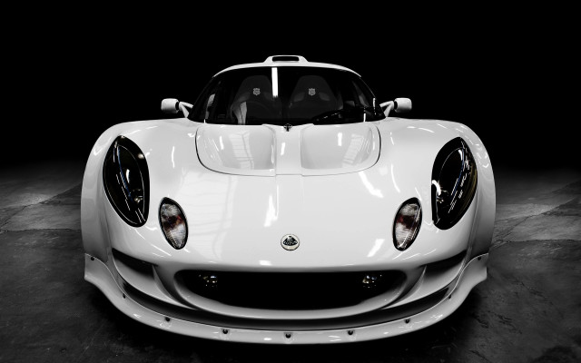 White sports car garage black free wallpaper for desktop - medium preview image