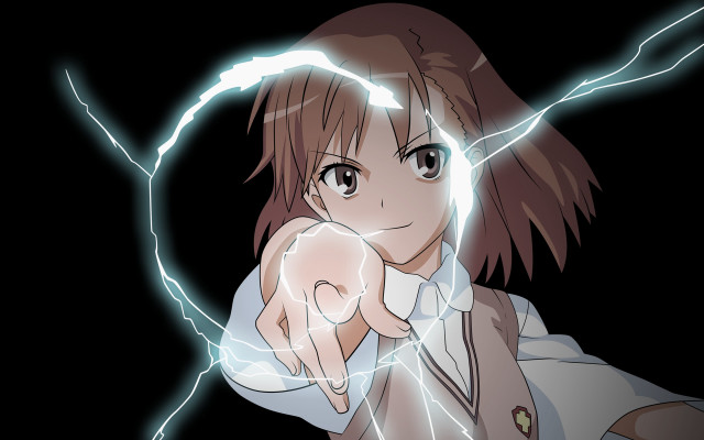Lightning gesture energetic manga glow free wallpaper for desktop - medium preview image