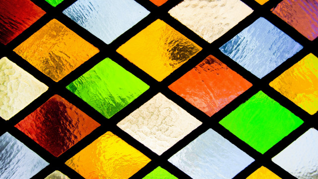 Stained glass diamond pattern black free wallpaper for desktop - medium preview image