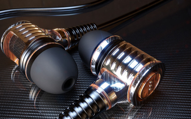 Shiny metal objects black cord free wallpaper for desktop - medium preview image