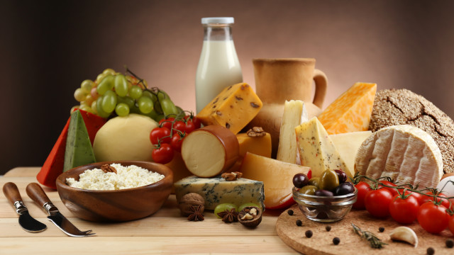 Cheeses meats table milk foods free wallpaper for desktop - medium preview image