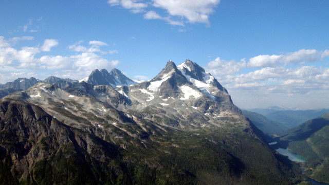 Mountain range lake clouds sky #2 free wallpaper for desktop - medium preview image