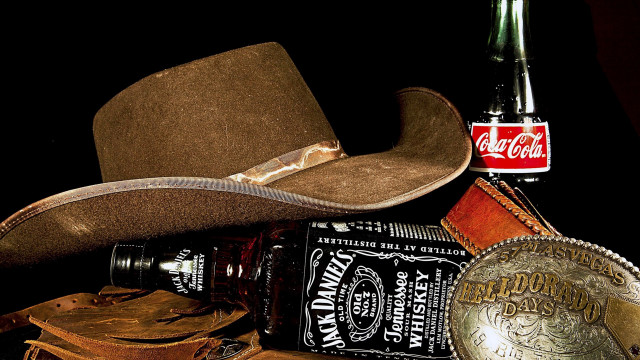 Cowboy hat beer still life free wallpaper for desktop - medium preview image