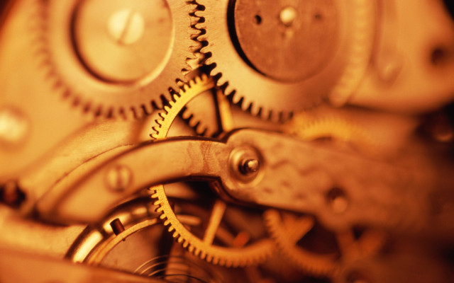 Clock gears steampunk jigsaw puzzle free wallpaper for desktop - medium preview image