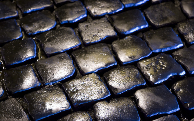 Shiny blue surface blue lights free wallpaper for desktop - medium preview image