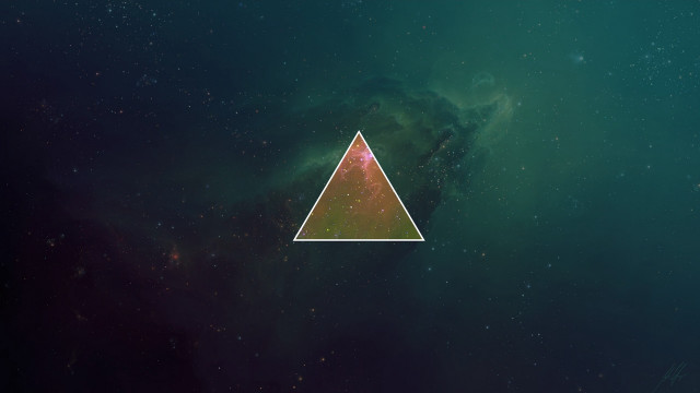 Triangle star galaxy holography geometric free wallpaper for desktop - medium preview image