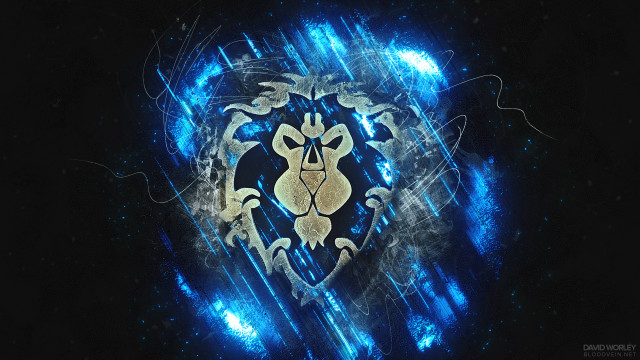 Blue gold heart face black free wallpaper for desktop - medium preview image