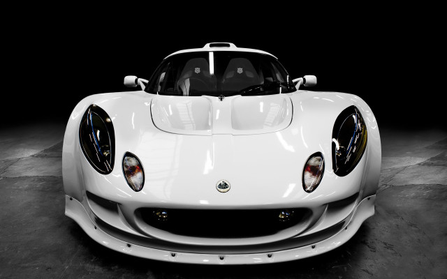 White sports car hood up free wallpaper for desktop - medium preview image