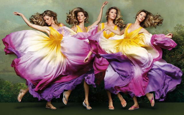 Dancing women renaissance fashion lachapelle free wallpaper for desktop - medium preview image