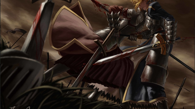 Armor sword shield gothic art free wallpaper for desktop - medium preview image